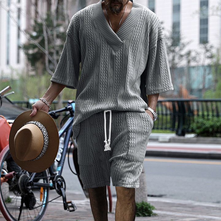 MEN KNITTED CASUAL 2 PIECE SET Image 10