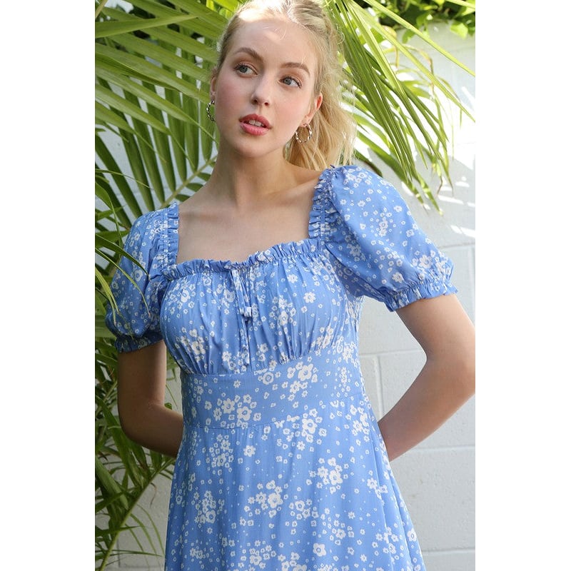 SS puff sleeve dress Image 1