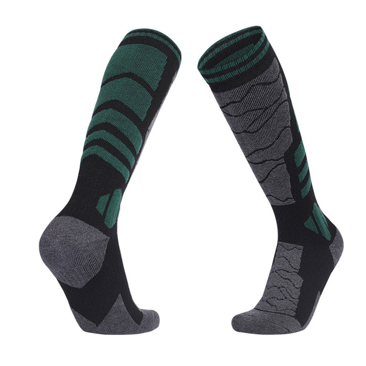 1 Pair Merino Wool Cotton Winter Men Warm Ski Socks Thicker Sports Snowboard Cycling Soccer Socks High Elastic Thermal Image 9