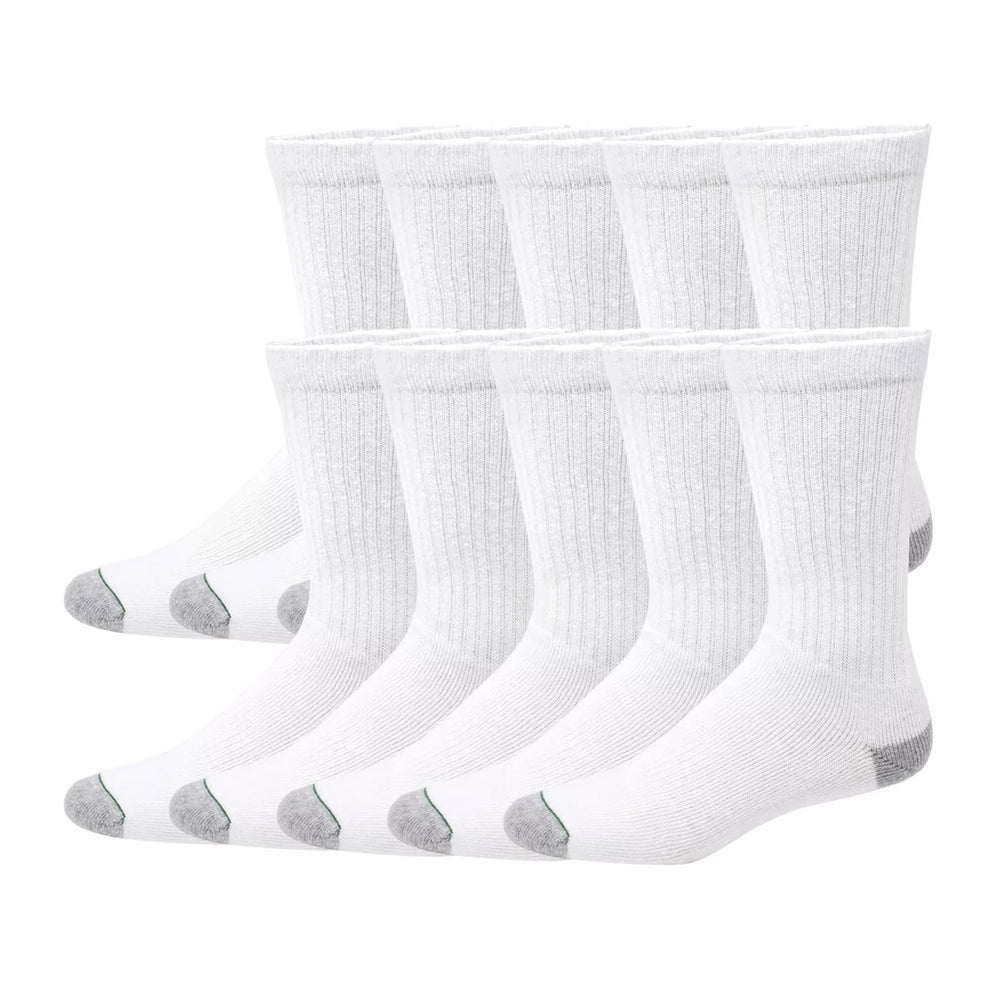 Members Mark Crew Sock 10 Count (White) Image 2