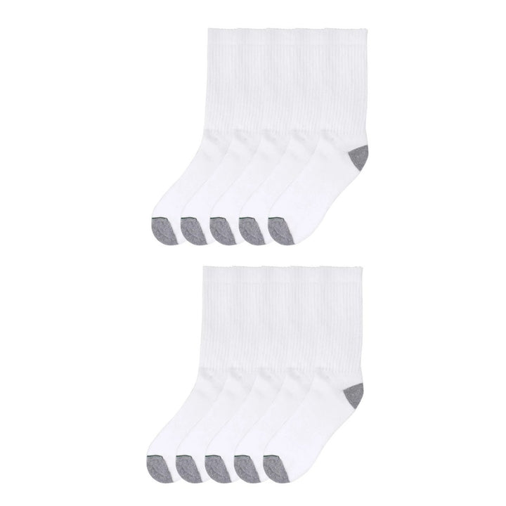 Members Mark Crew Sock 10 Count (White) Image 3