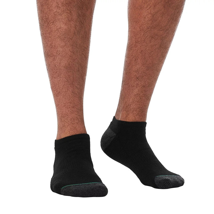 Members Mark No Show Sport Sock 10 Count (Black) Image 4