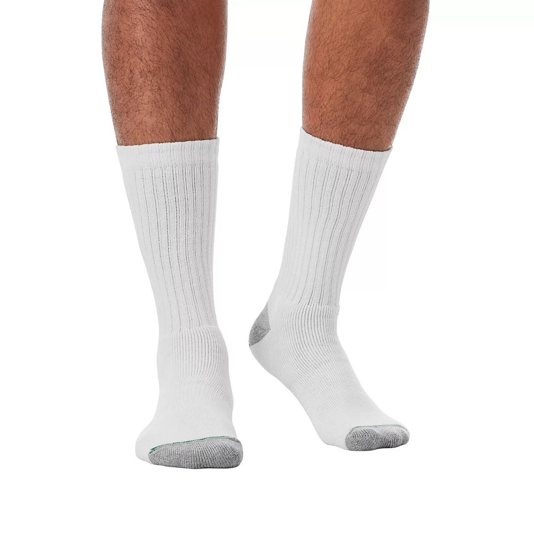 Members Mark Crew Sock 10 Count (White) Image 4