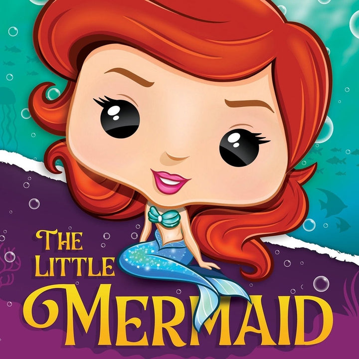 The Little Mermaid 100 Piece Chibi Jigsaw Puzzle Square Eco-Friendly Design Image 2