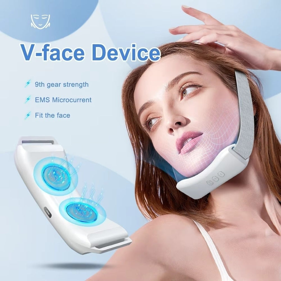 EMS Double Chin Remover Home Use V-Face Beauty Device Face Image 1