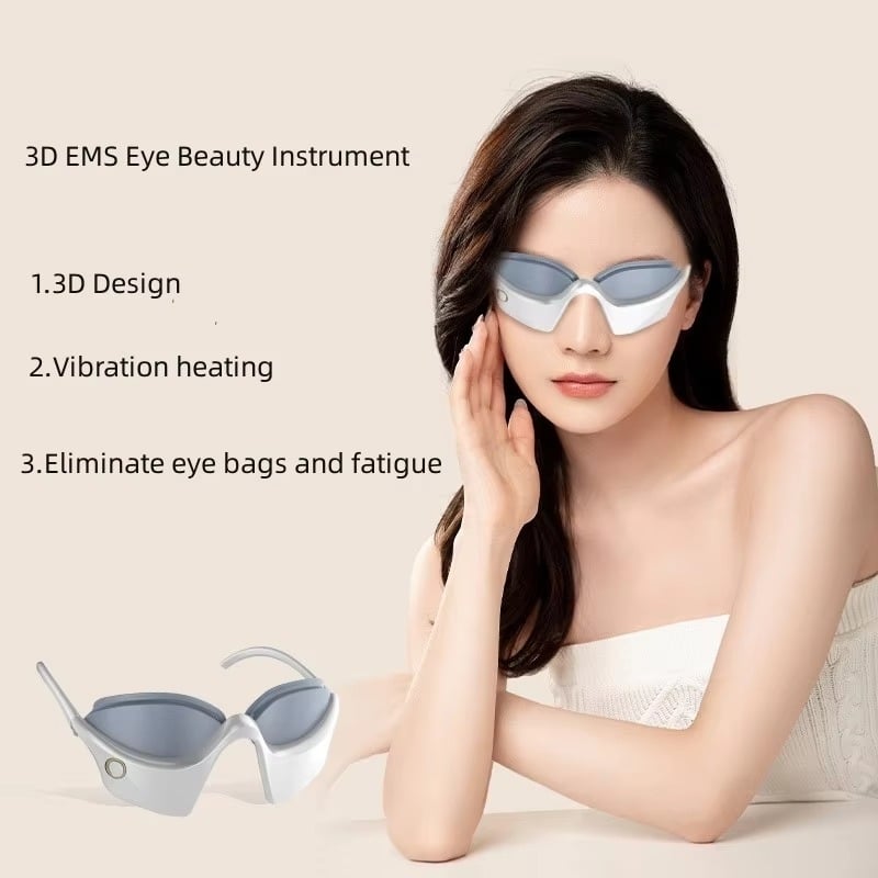 3D EMS Eye Beauty Instrument Micro-Current Pulse Eye Relax Reduce Wrinkles Image 1