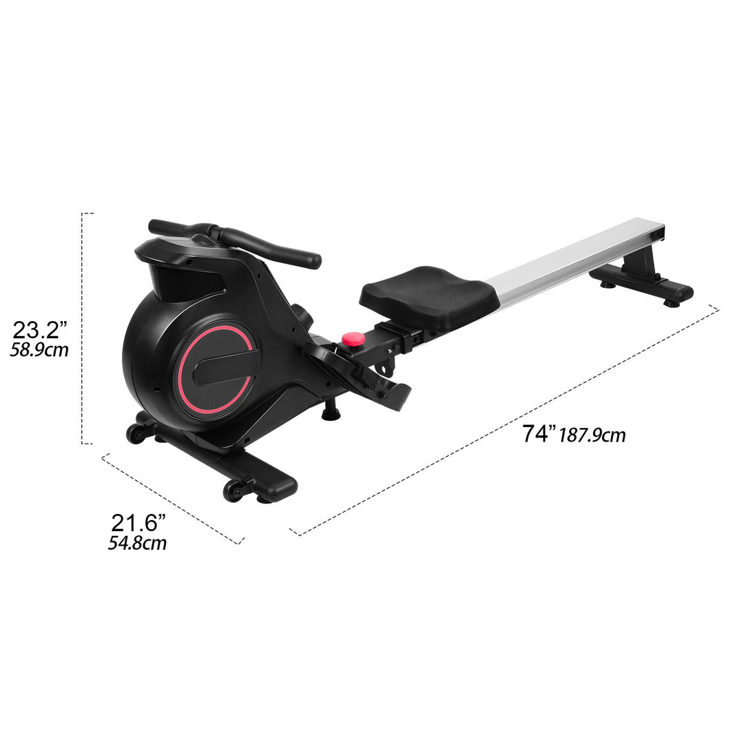 Rowing Machine Magnetic Rower Machine with Adjustable Resistance Magnetron Flywheel Rowing Machine Home Exercise Sunny Image 7