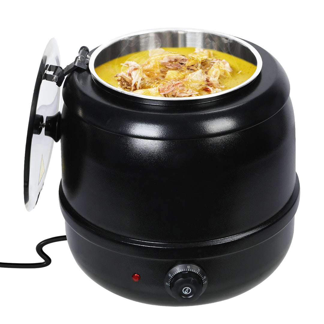 10/13L Electronic Soup Warmer Soup Stove Adjustable Temperature Soup Porridge Stew Warmer Restaurant Buffet Soup Kettle Image 1