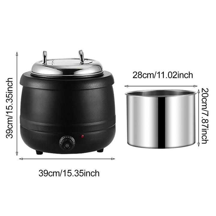 10/13L Electronic Soup Warmer Soup Stove Adjustable Temperature Soup Porridge Stew Warmer Restaurant Buffet Soup Kettle Image 7