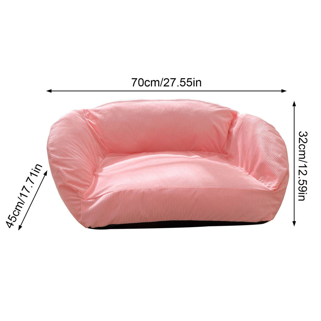 Pet Sofa Bed All Seasons Pet Bed with Widen Sleeping Area Pet Couch with Removable Washable Cover Anti-slip Bottom for Image 9