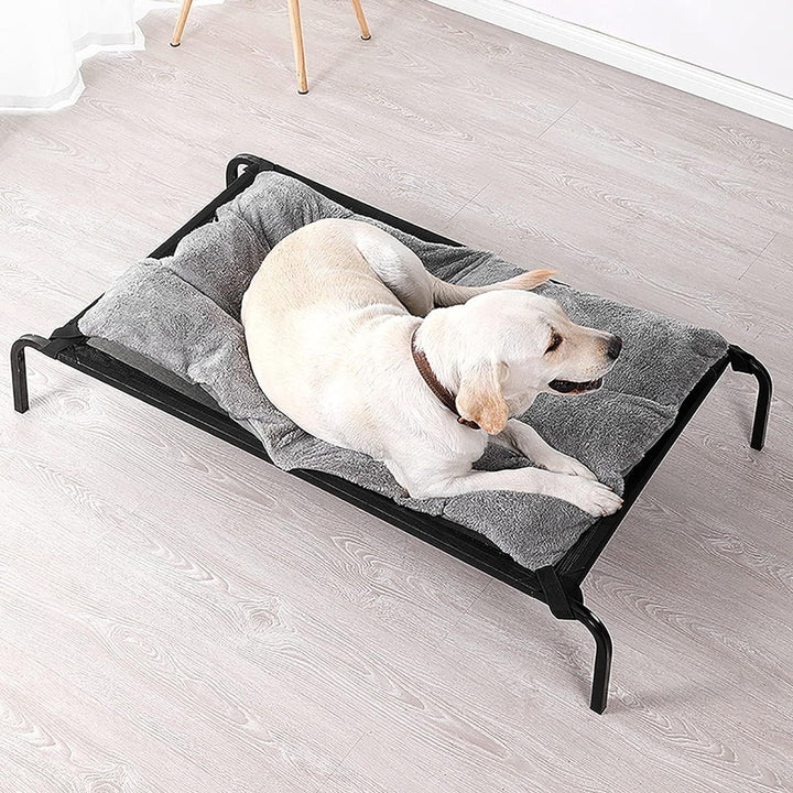 Elevated Dog Cooling Bed Outdoor Lifted Dog Cot Bed Raised Dog Hammock Bed with Non-Slip Feet for Large Dogs Image 3