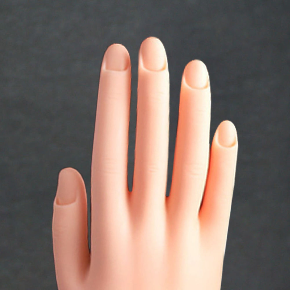 Manicure Hand Model Realistic Rubber Mannequin Hand Nail Art Practice Fake Hand for Manicure Training Image 3