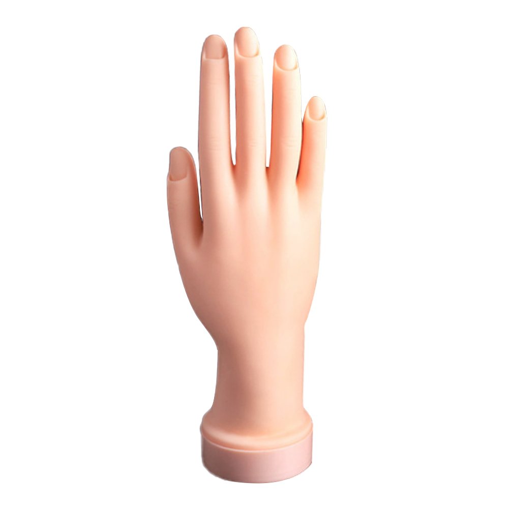 Manicure Hand Model Realistic Rubber Mannequin Hand Nail Art Practice Fake Hand for Manicure Training Image 4