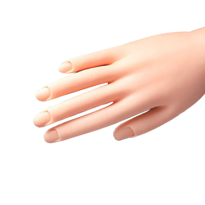 Manicure Hand Model Realistic Rubber Mannequin Hand Nail Art Practice Fake Hand for Manicure Training Image 7