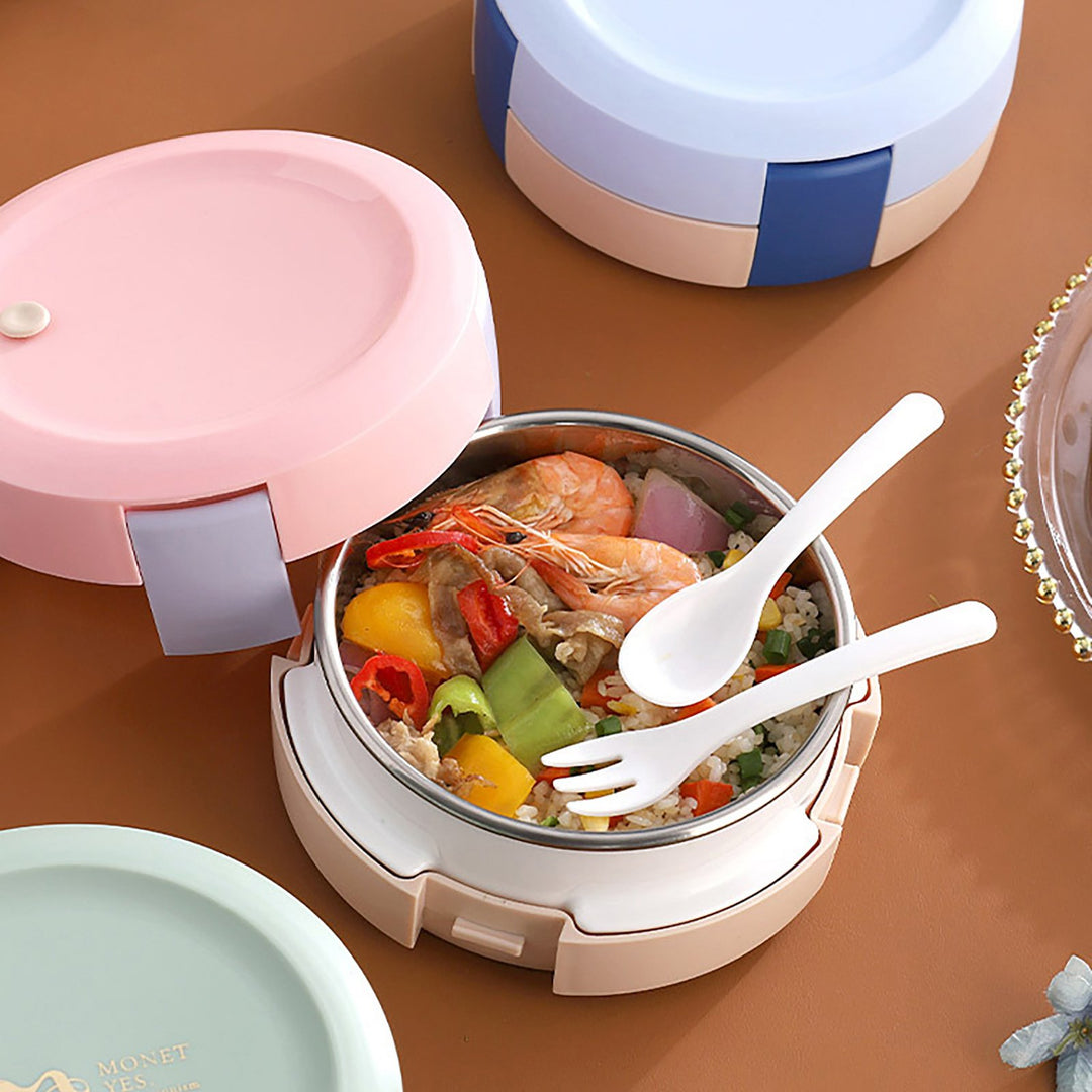 750ml Bento Boxes Delicate Leak-Proof Stainless Steel Insulated Anti-Scalding Lunchbox for Home Image 3