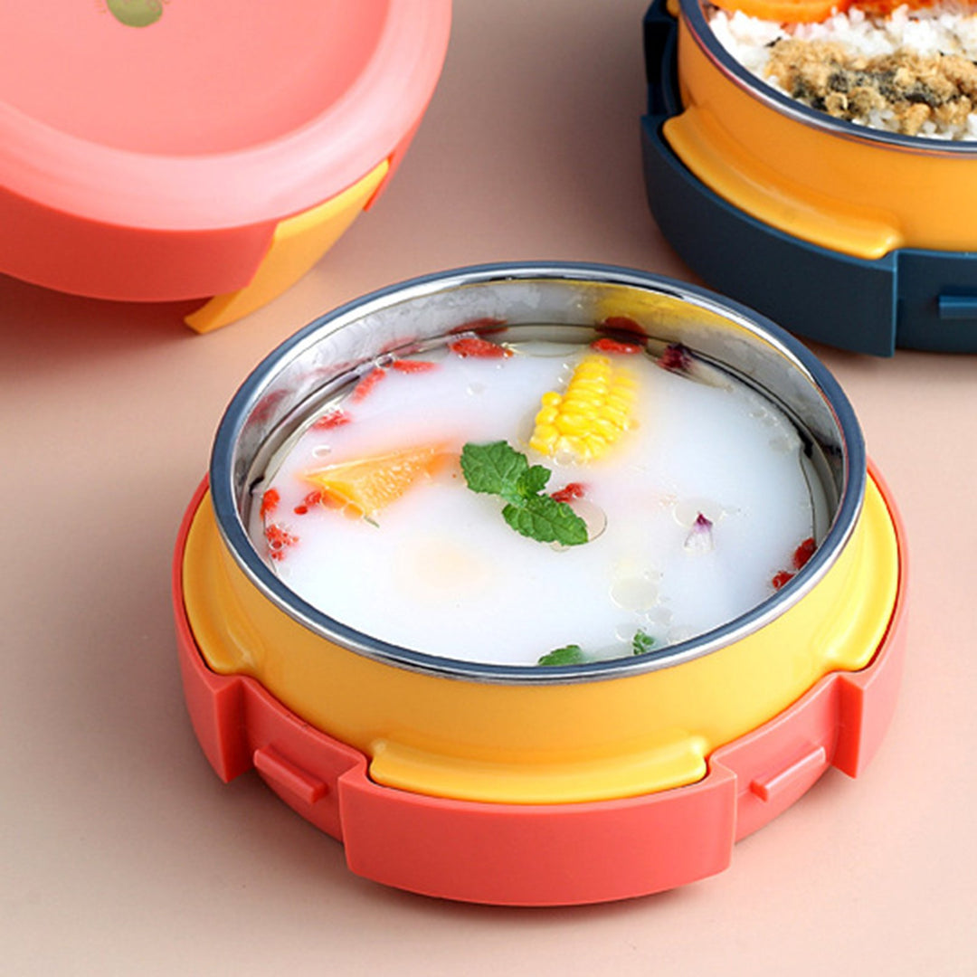 750ml Bento Boxes Delicate Leak-Proof Stainless Steel Insulated Anti-Scalding Lunchbox for Home Image 4