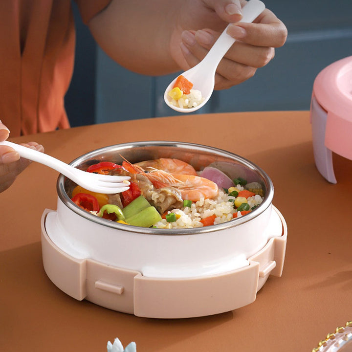 750ml Bento Boxes Delicate Leak-Proof Stainless Steel Insulated Anti-Scalding Lunchbox for Home Image 7