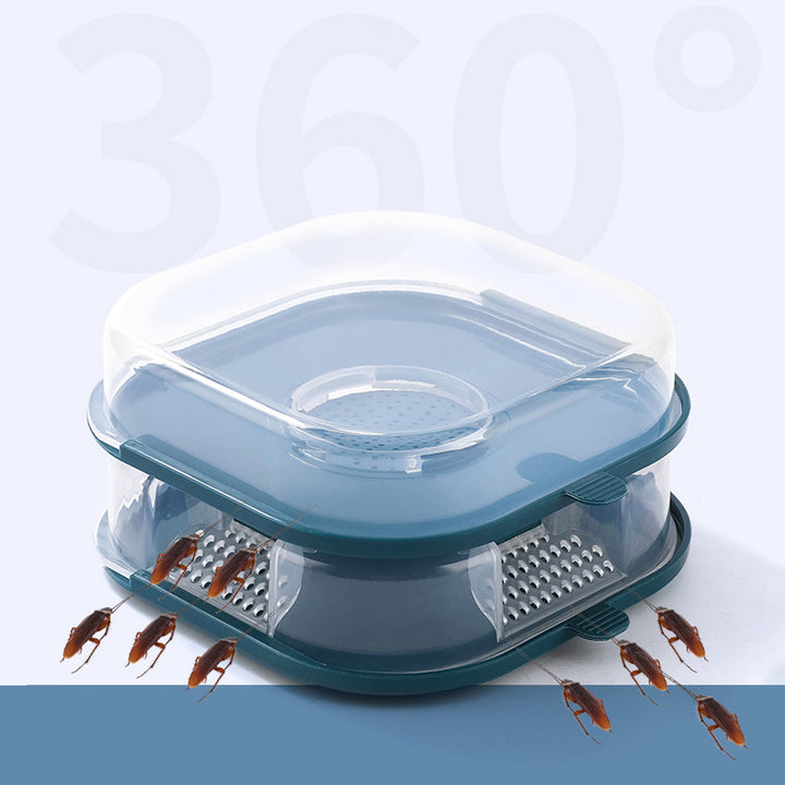 Roach Killer Trap Large Capacity Widely Use Transparent Cover Four Entrances Detachable Cockroach Catcher for Home Image 8