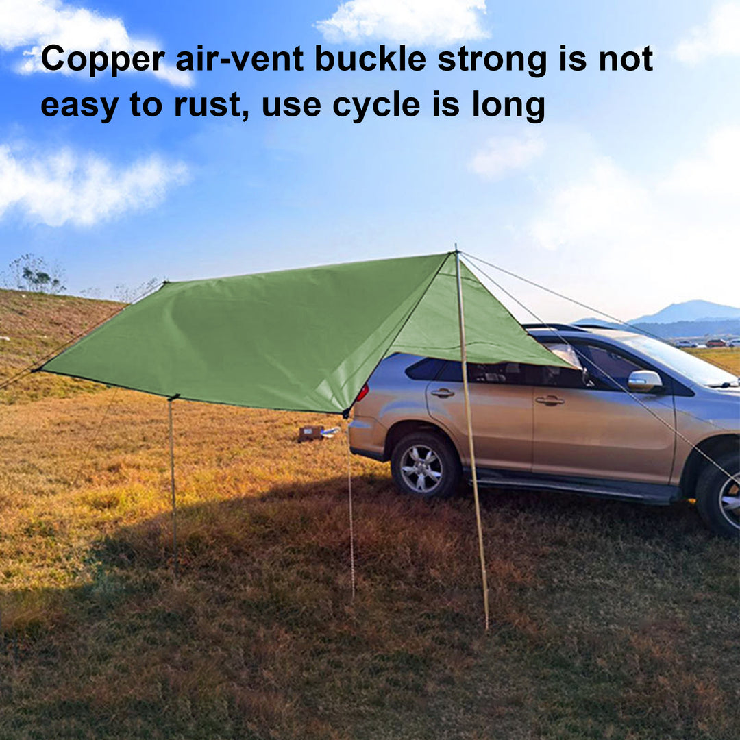 Car Awning Waterproof Oxford Cloth 5-8 Persons Outdoor Camping Tarp SUV Truck Tailgate Canopy RV Vehicle Roof Sun Shade Image 1