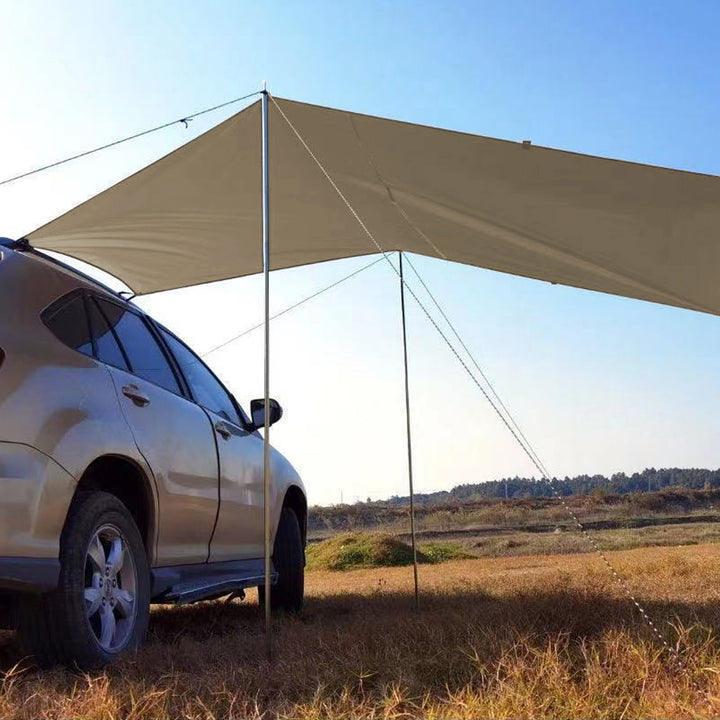 Car Awning Waterproof Oxford Cloth 5-8 Persons Outdoor Camping Tarp SUV Truck Tailgate Canopy RV Vehicle Roof Sun Shade Image 8