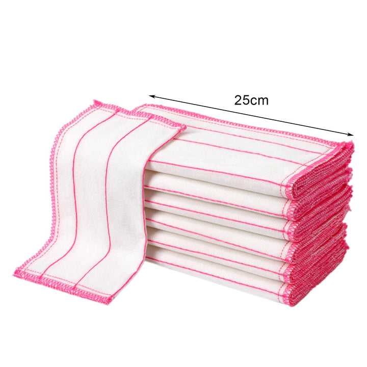 15Pcs Kitchen Rag Scratch-Free Cleaning Absorbent Easy to Care Reusable Washable Quick-drying Microfiber Clothes Image 4