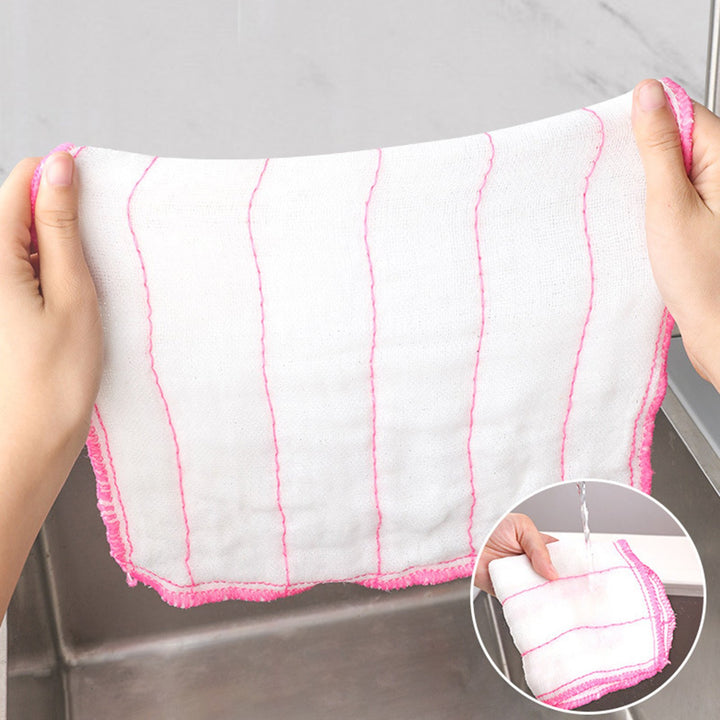 15Pcs Kitchen Rag Scratch-Free Cleaning Absorbent Easy to Care Reusable Washable Quick-drying Microfiber Clothes Image 10