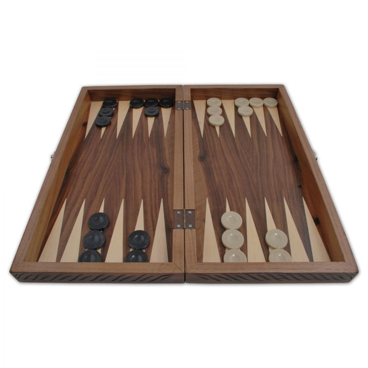 20"inch Backgammon Set for Adults X Large Solid Wooden Game Board Handmade Game Gifts Idea for Dad and Husband Image 3