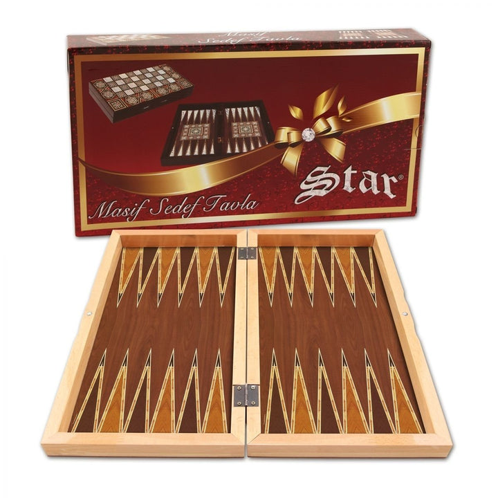 20"inch Backgammon Sets for Adults X Large Wooden Game Board Handmade Game Gift Ideas for Dad and Friends Image 2