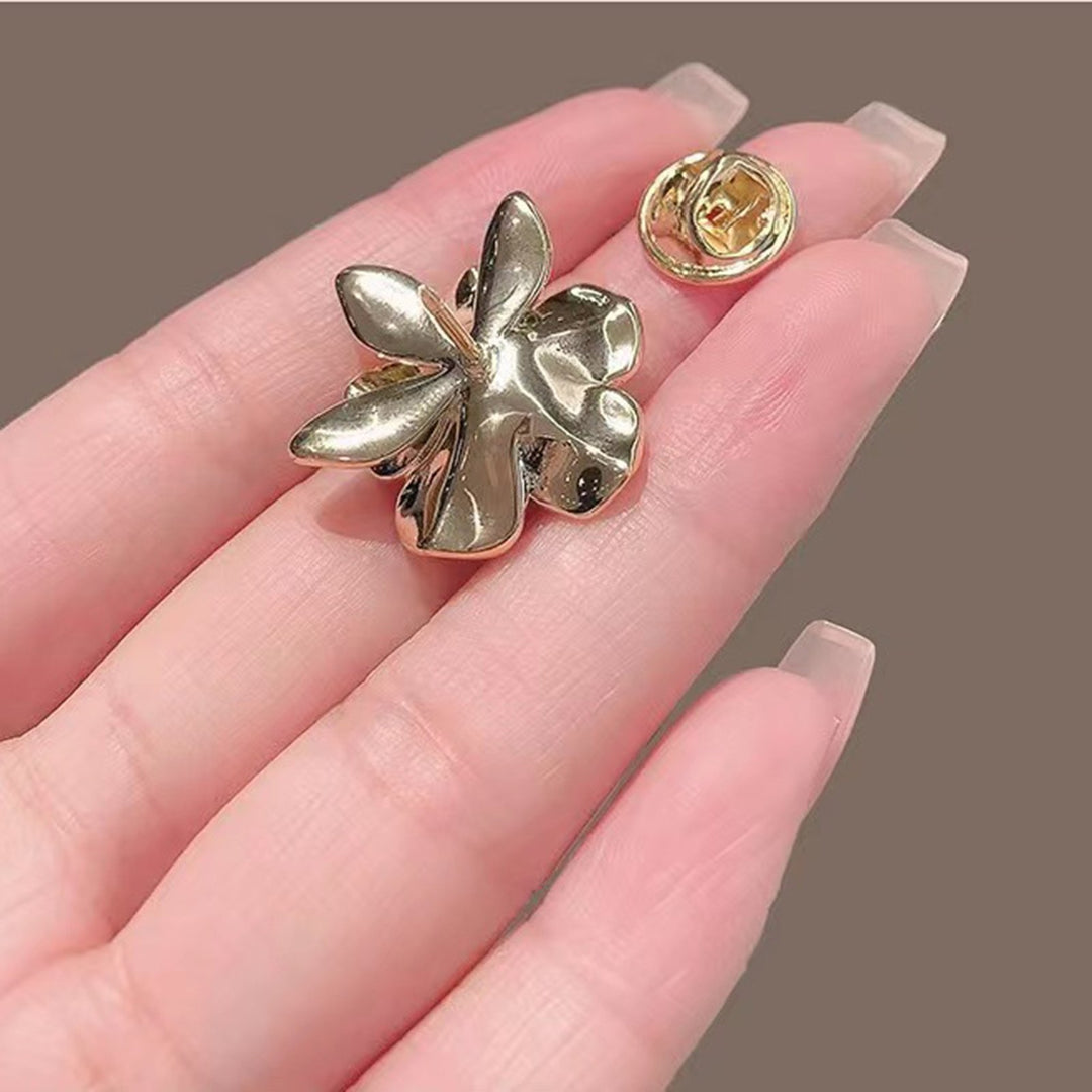 Women Brooch Camellia Shape Petal Anti-slip Shoulder Bag Suit Coat Collar Hat Clothes Pin Party Prom Bride Wedding Image 11