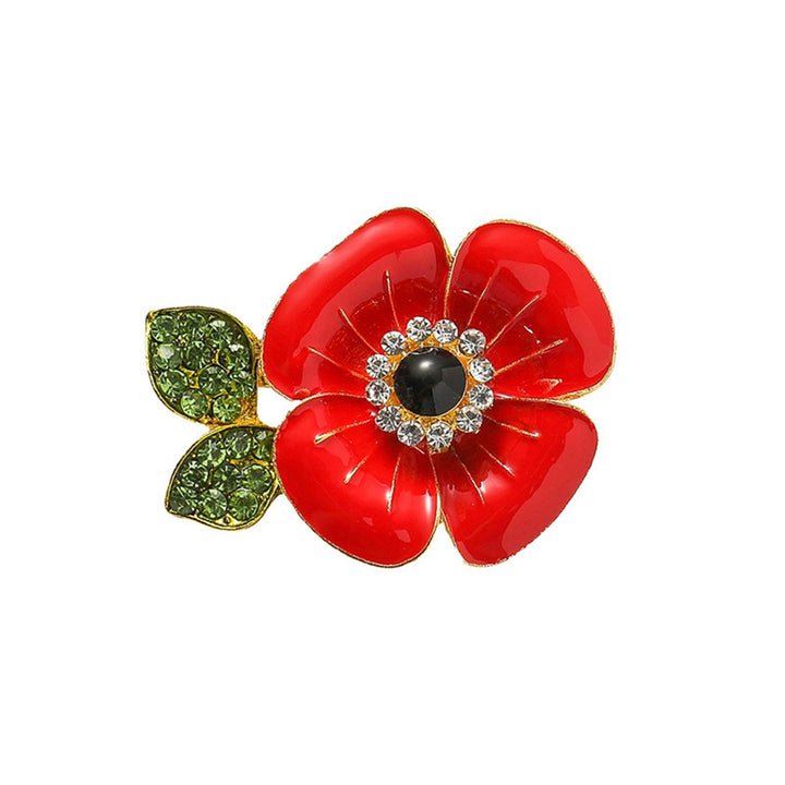 Women Brooch Flower Shape Enamel Oil Dripping Retro Polished Coat Collar Bag Scarf Hat Decoration Clothes Pin Party Image 4