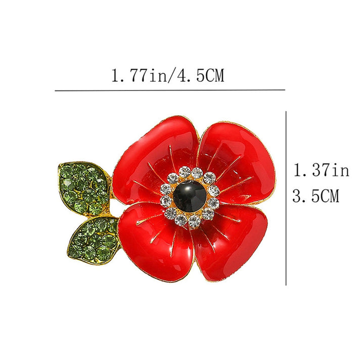 Women Brooch Flower Shape Enamel Oil Dripping Retro Polished Coat Collar Bag Scarf Hat Decoration Clothes Pin Party Image 6