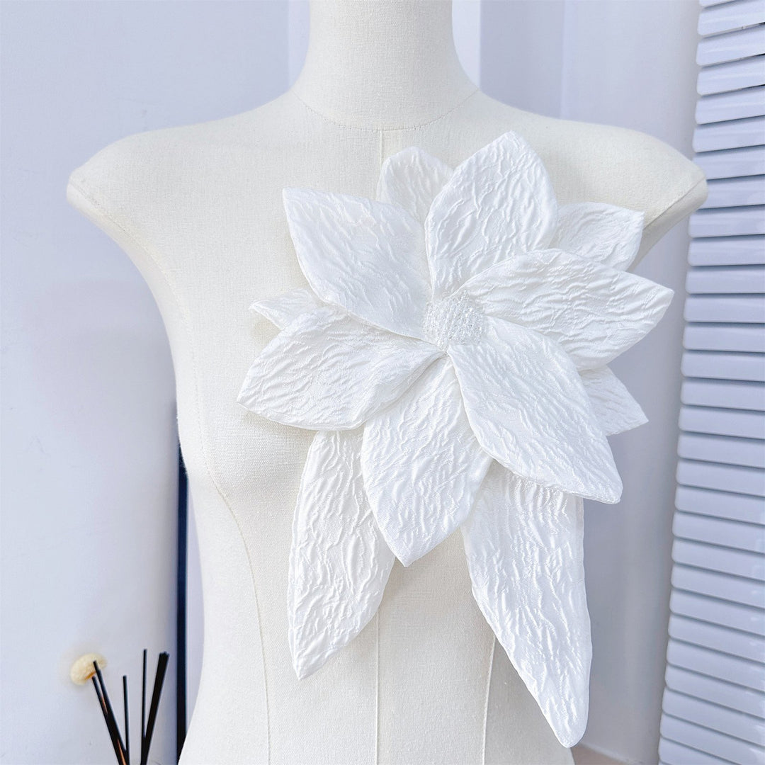 3D Flower Applique Rhinestone Sweater Dress Blouse Decor DIY Stitching Patch Clothing Accessories Wedding Party Clothes Image 8