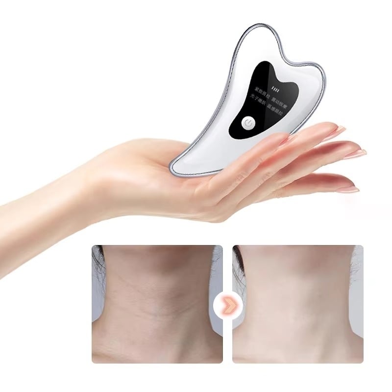 Electric Scraping Massage Tool Gua Sha Board Face Slim guasha Massager Image 1