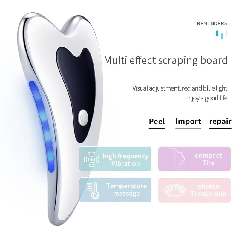 Electric Scraping Massage Tool Gua Sha Board Face Slim guasha Massager Image 2