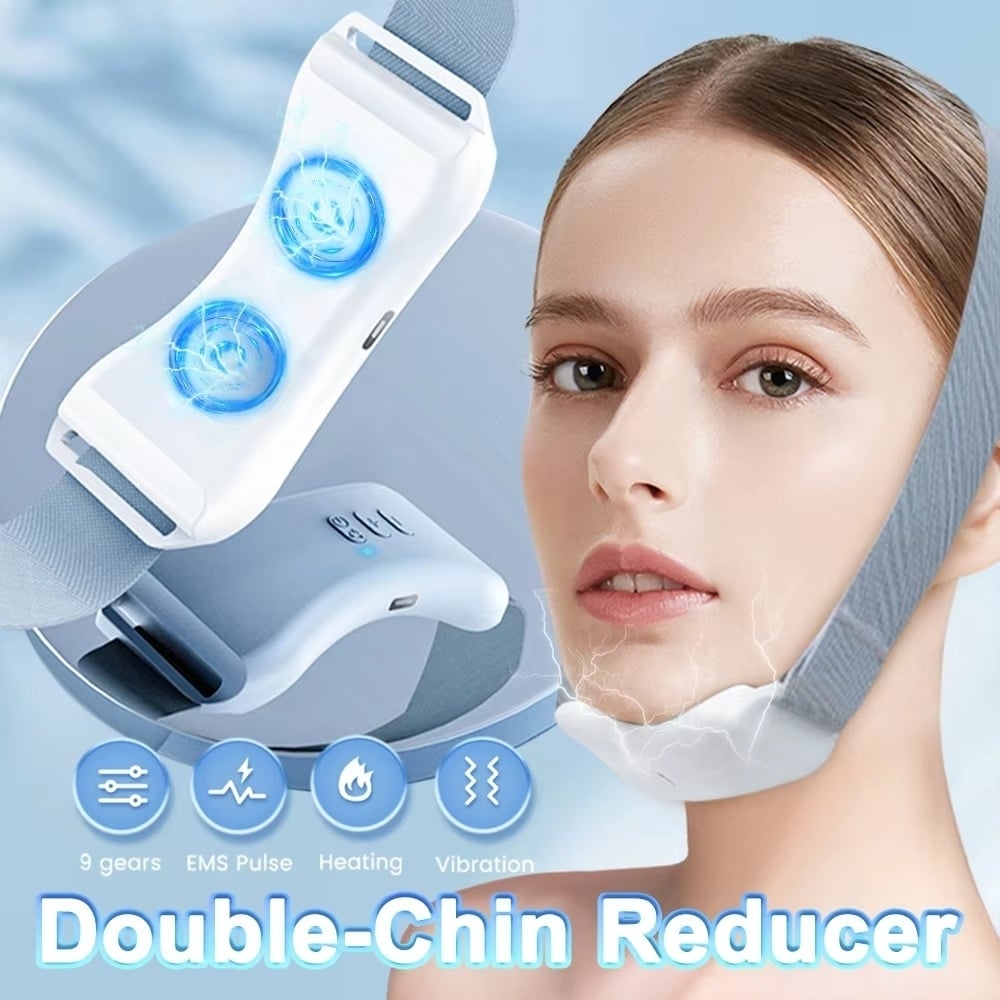 Vibration Chin-Up V Face Massager for Face EMS Facial Lifter Beauty Device Image 1