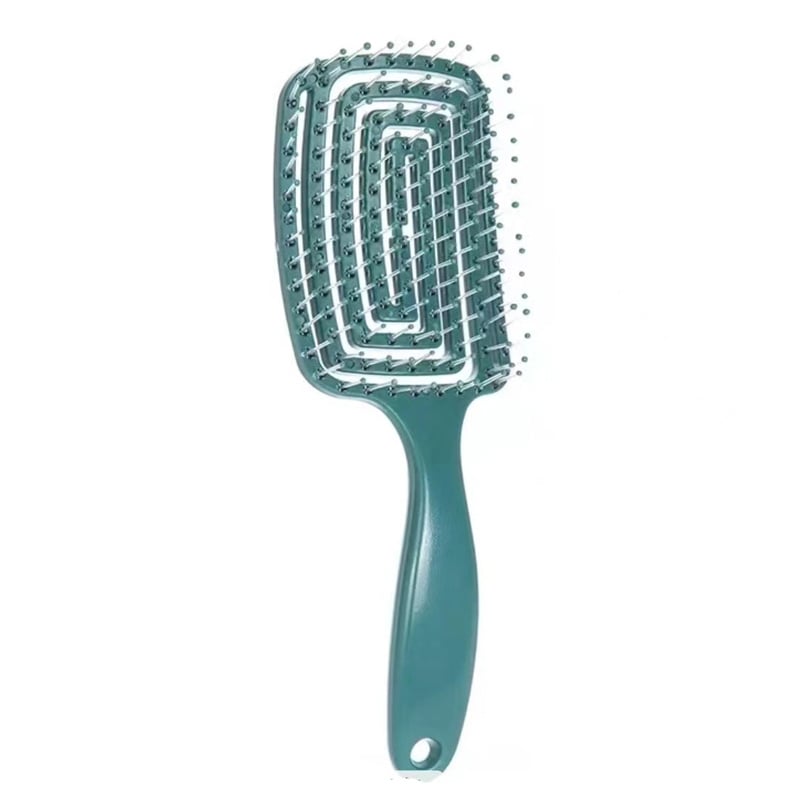 1Pcs Elastic Massage Comb Hollow Out Hair Brush Scalp Massage Combs Hair Styling Detangler Fast Blow Drying Detangling Image 9