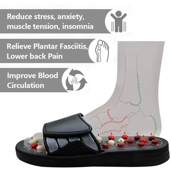 Feet Massage Slippers Foot Reflexology Acupuncture Therapy Massager Image 4