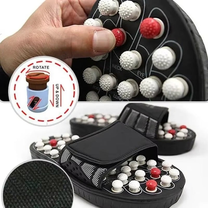 Feet Massage Slippers Foot Reflexology Acupuncture Therapy Massager Image 6