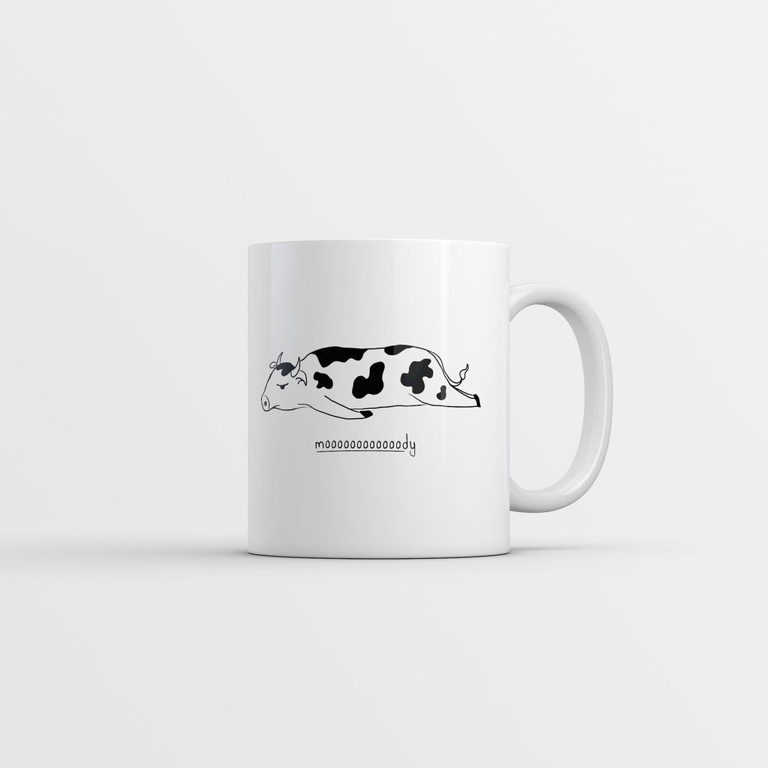 Moooooody Mug Funny Sarcastic Cow Graphic Emotional Novelty Coffee Cup-11oz Image 1