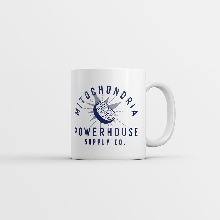 Mitochondria Powerhouse Supply Co Mug Funny Sarcastic Science Graphic Coffee Cup-11oz Image 1