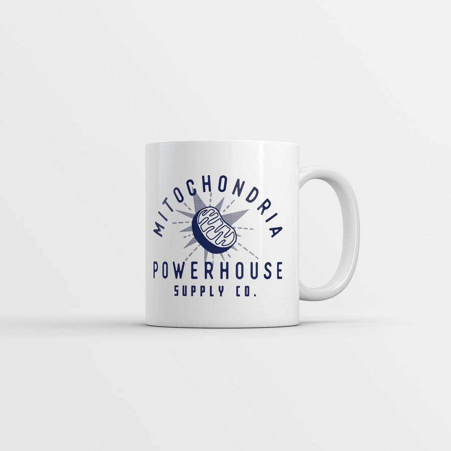 Mitochondria Powerhouse Supply Co Mug Funny Sarcastic Science Graphic Coffee Cup-11oz Image 1