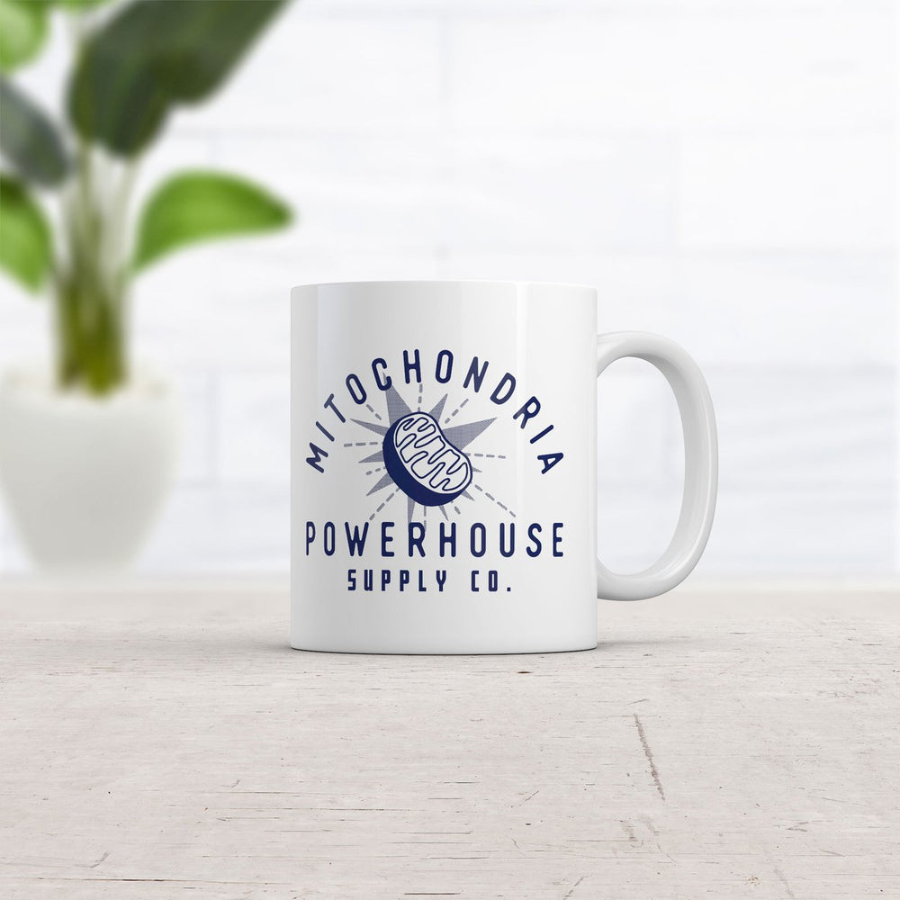 Mitochondria Powerhouse Supply Co Mug Funny Sarcastic Science Graphic Coffee Cup-11oz Image 2