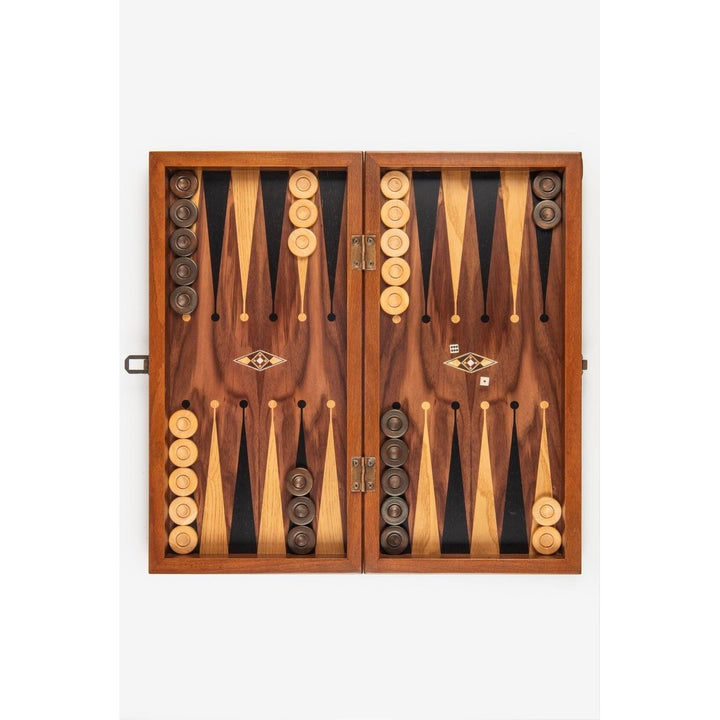 20"inch X Large Backgammon Sets for Adults Wood Art Wooden Backgammon Board Set Solid Rosewood Gifts for Husband and Dad Image 6