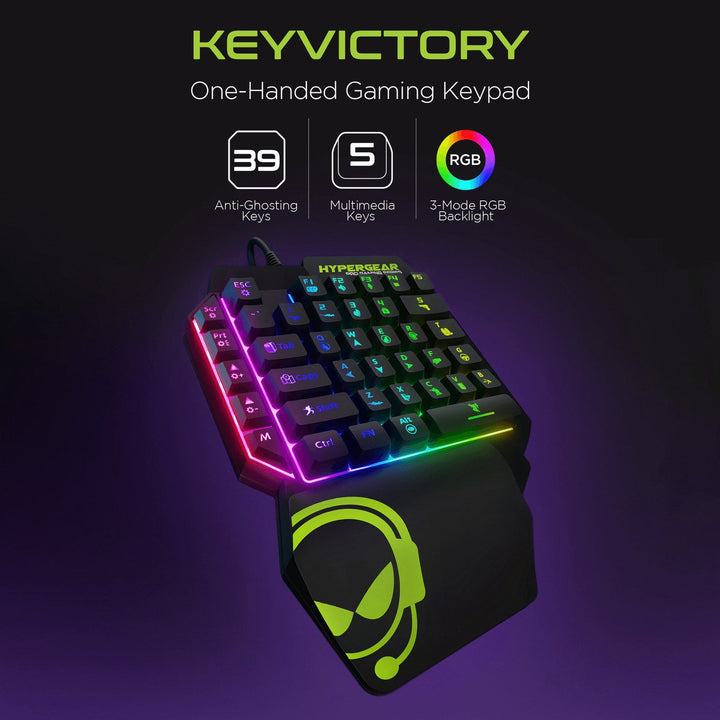 HyperGear KeyVictory One-Handed Gaming Keypad Image 2