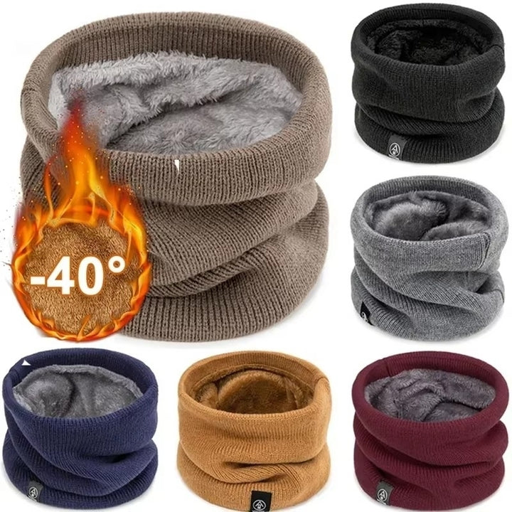 Fashion Soft Knitted Neck Warmer Sport Scarf Women Men Face Cover Winter Image 1