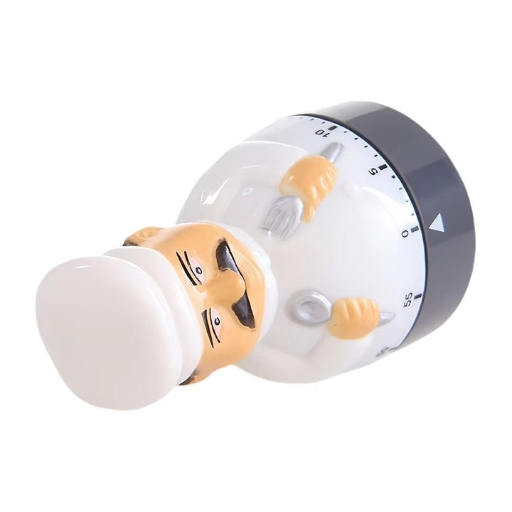 Kitchen Knife Fork Chef Timer Cartoon Chef Shaped Kitchen Timer Image 3