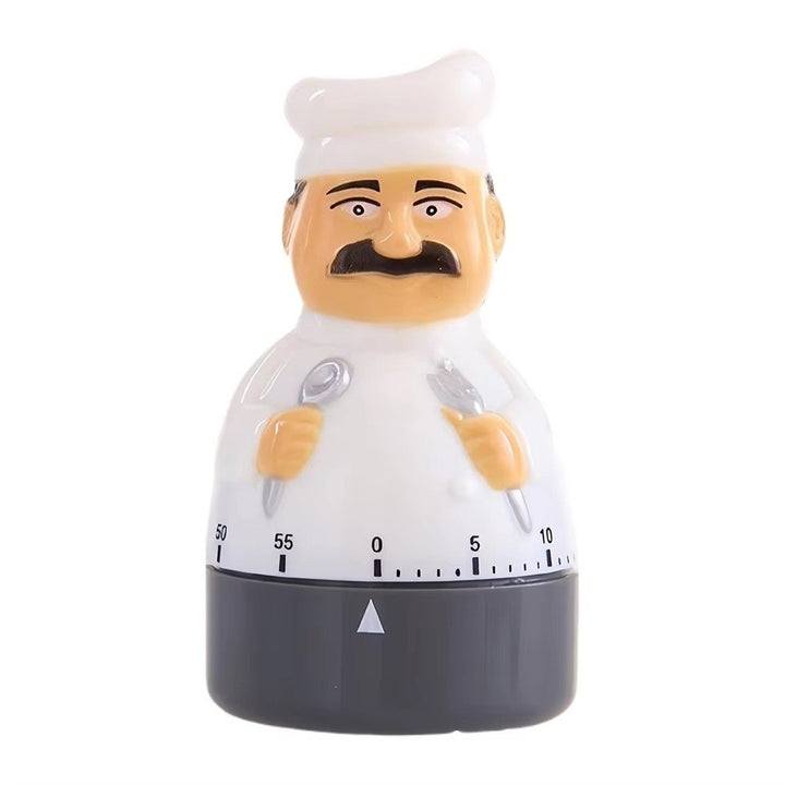 Kitchen Knife Fork Chef Timer Cartoon Chef Shaped Kitchen Timer Image 7