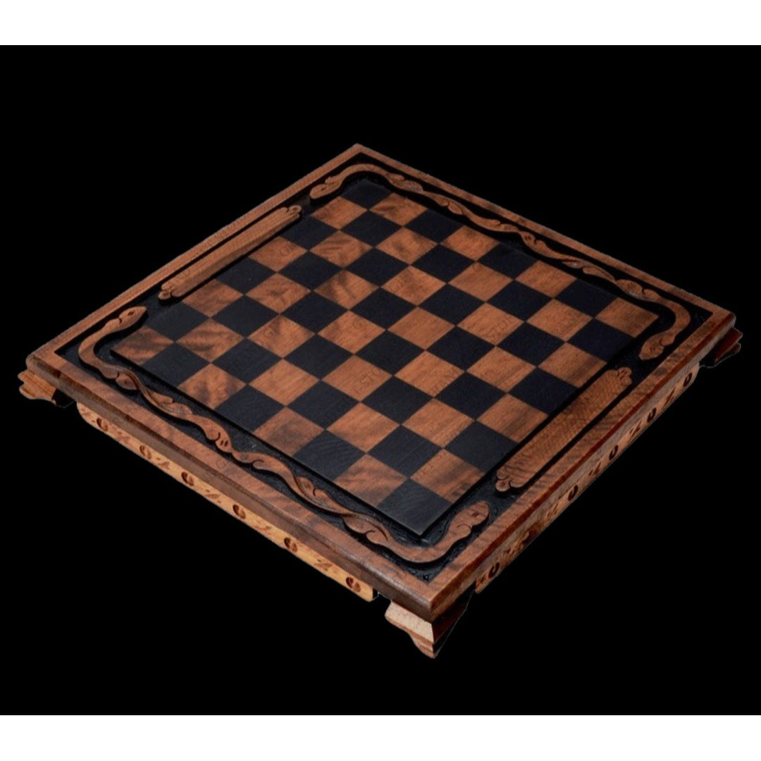 Luxury Chess Sets for Adults Historical Camelot Hand Painted Chessmen Hand Carved Walnut Solid Wooden Chess Board Gifts Image 9