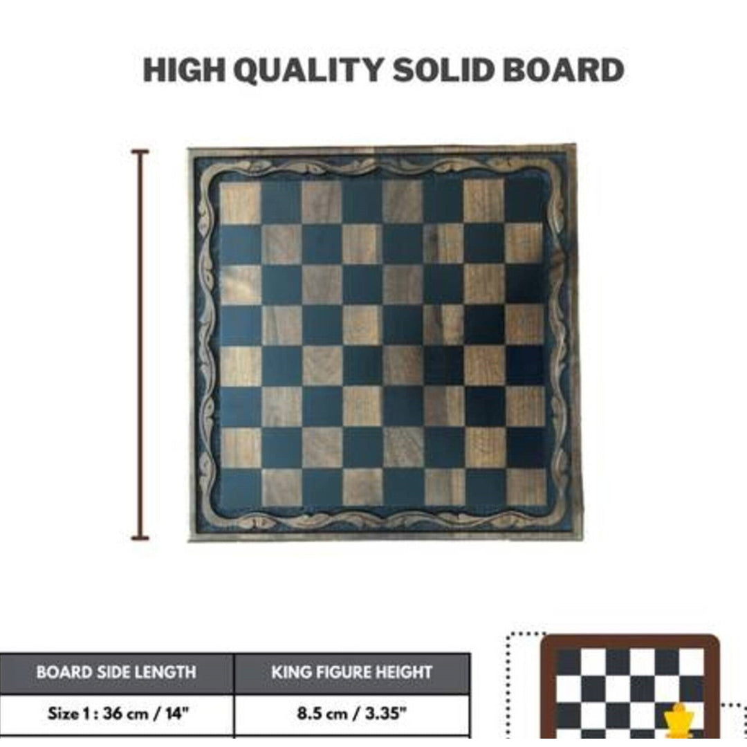 Luxury Chess Set Hand Painted Camelot Chessmen Vintage Chess Board Gift Ideas Image 8