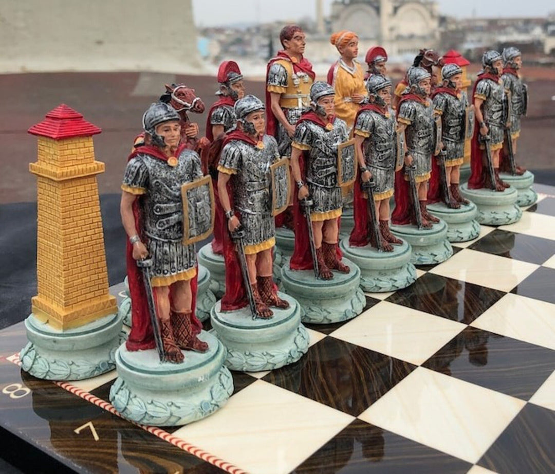 Historical Chess Sets for Adults Handmade Arabs Cleopatra Egyptian Chess Pieces Hand Carved Wooden Chess Board Gifts Image 6